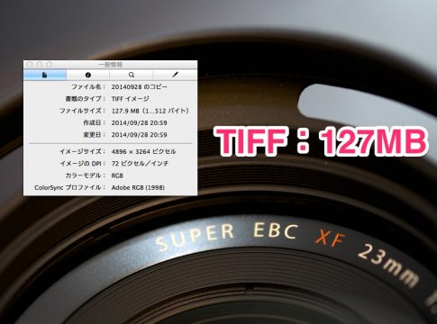 TIFFのファイルサイズ