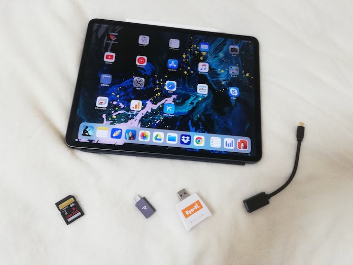 iPad Pro 12.9inch, SDカード, USB USB-C変換